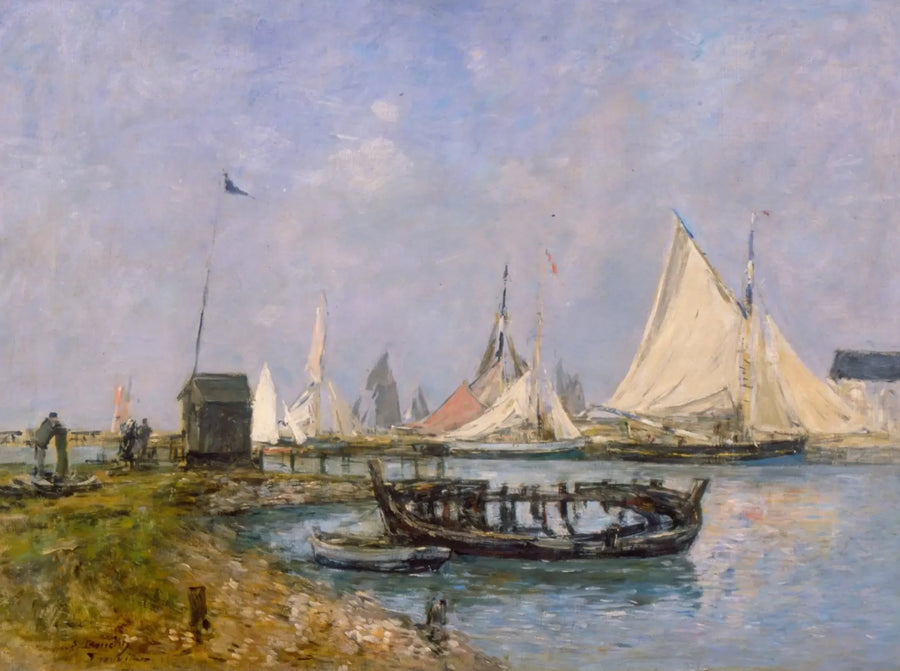 Trouville - Inngang til havnen - Eugène Boudin
