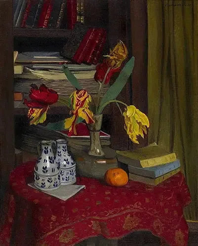 Parrot tulip, bibliotekbakgrunn - Félix Vallotton

Source:
Tulipes perroquet, fond bibliothèque - Félix Vallotton