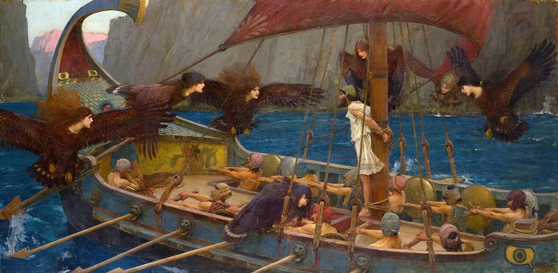 Ulysses og sirenene - John William Waterhouse