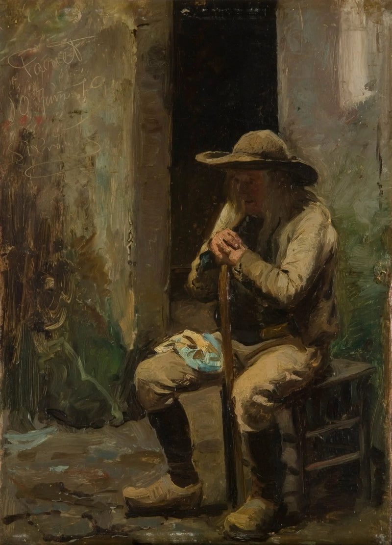 En bonde fra Faouet sittende - Peder Severin Krøyer