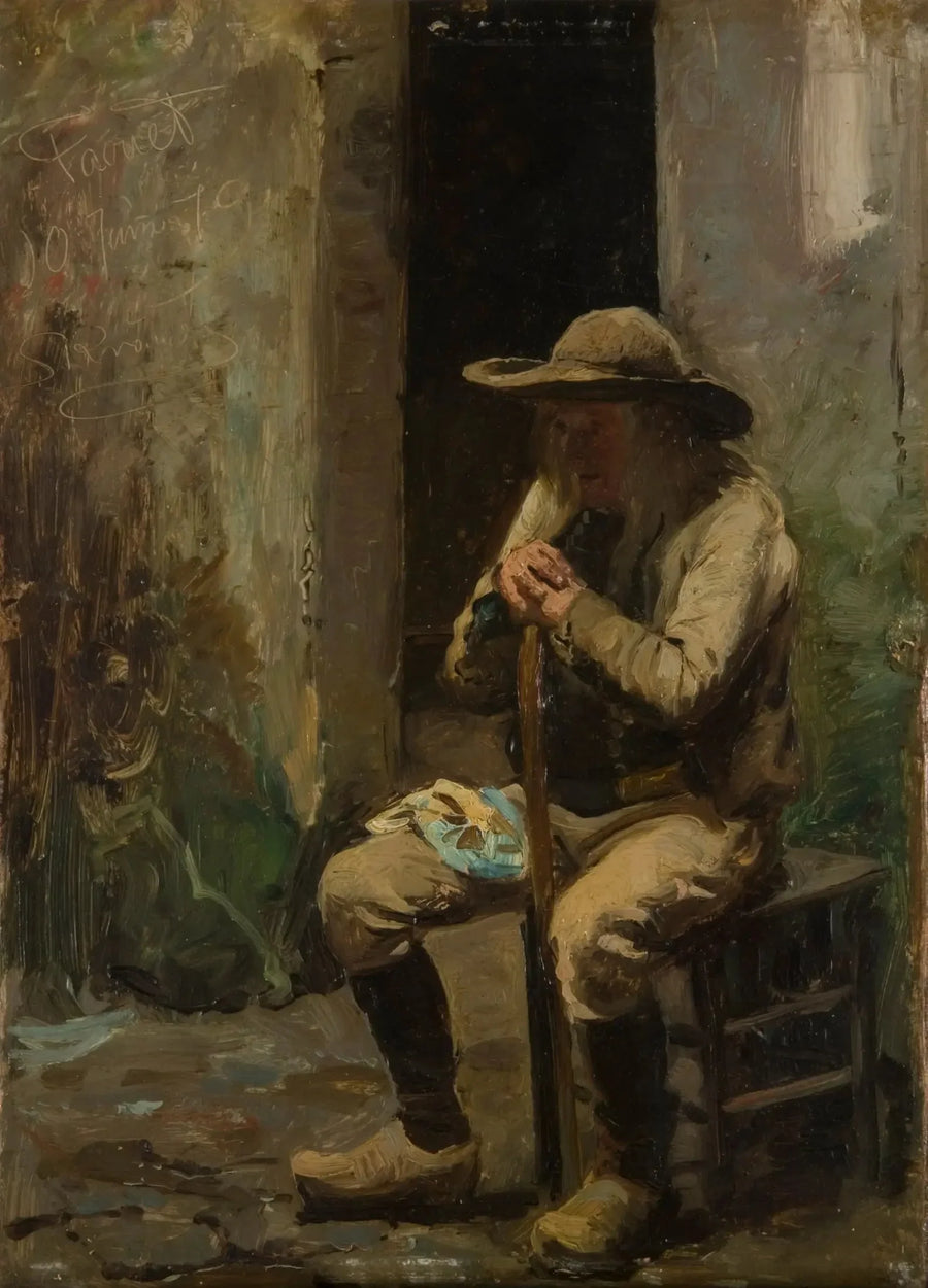 En bonde fra Faouet sittende - Peder Severin Krøyer