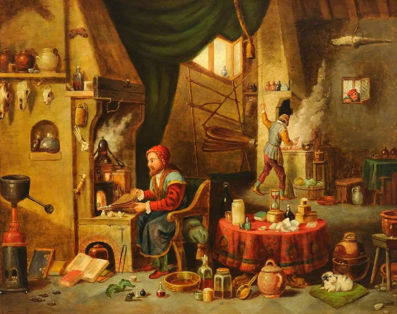 En alkymist i sitt laboratorium - David Teniers den Yngre

Source:
Un alchimiste dans son laboratoire - David Teniers le Jeune