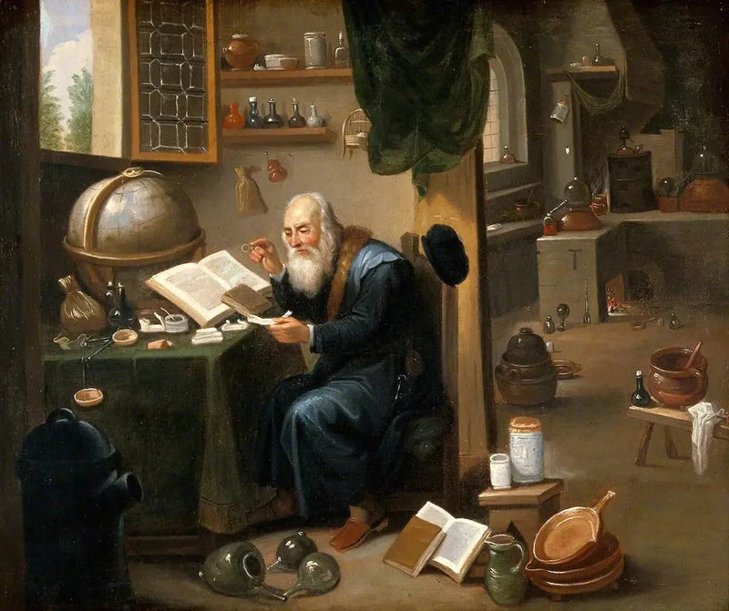 En alkymist i sitt laboratorium - David Teniers den Yngre

Source:
Un alchimiste dans son laboratoire - David Teniers le Jeune