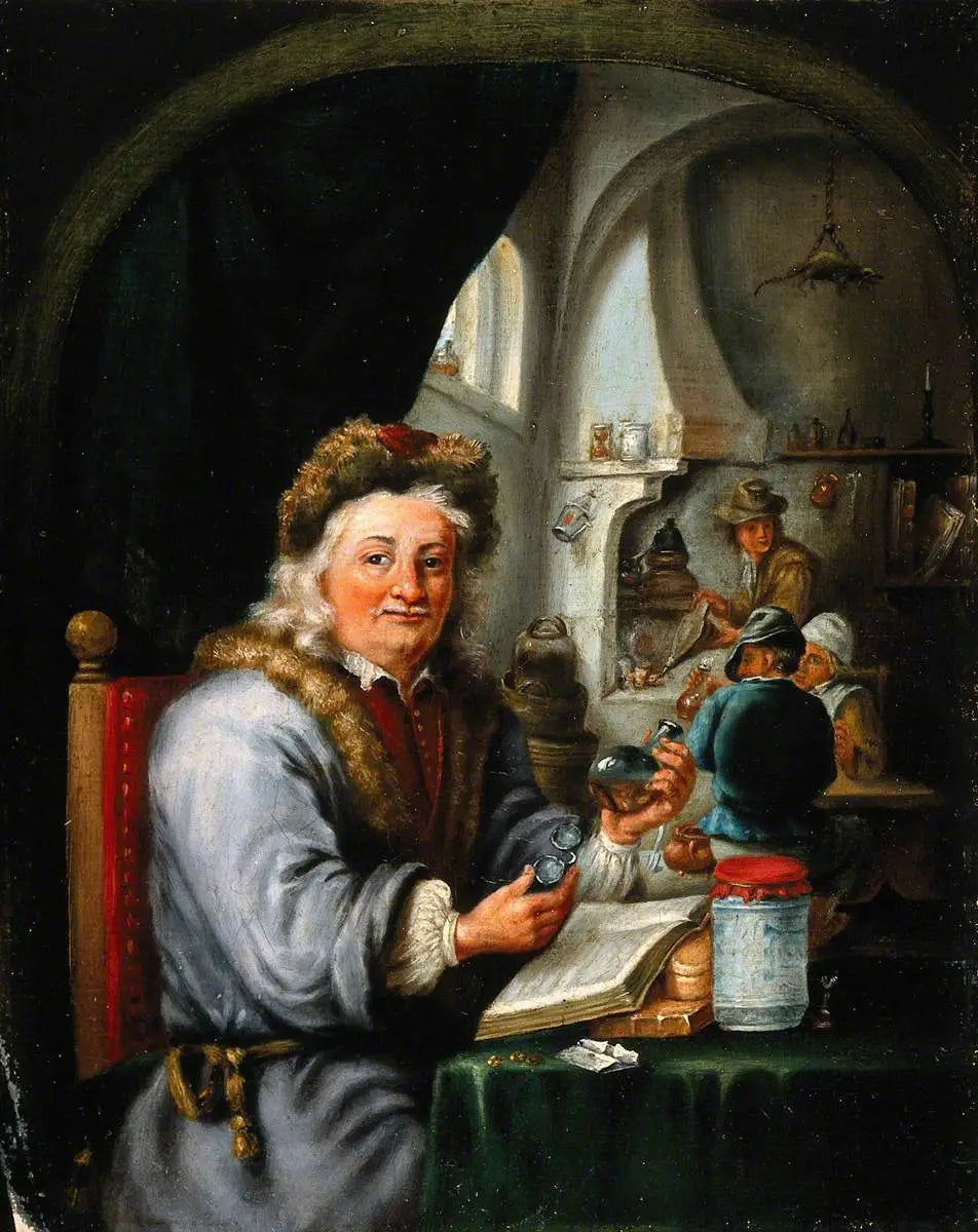 Un alchimiste dans son laboratoire - David Teniers le Jeune - Alpha Reproduction