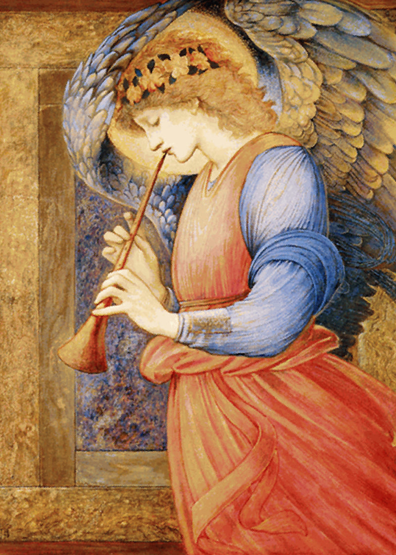 En engel som spiller fløyte - Edward Burne-Jones