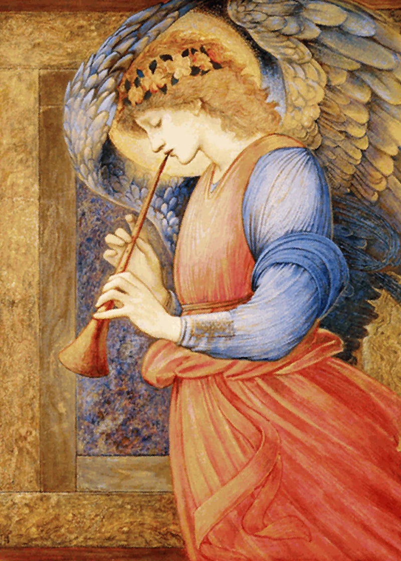 En engel som spiller fløyte - Edward Burne-Jones