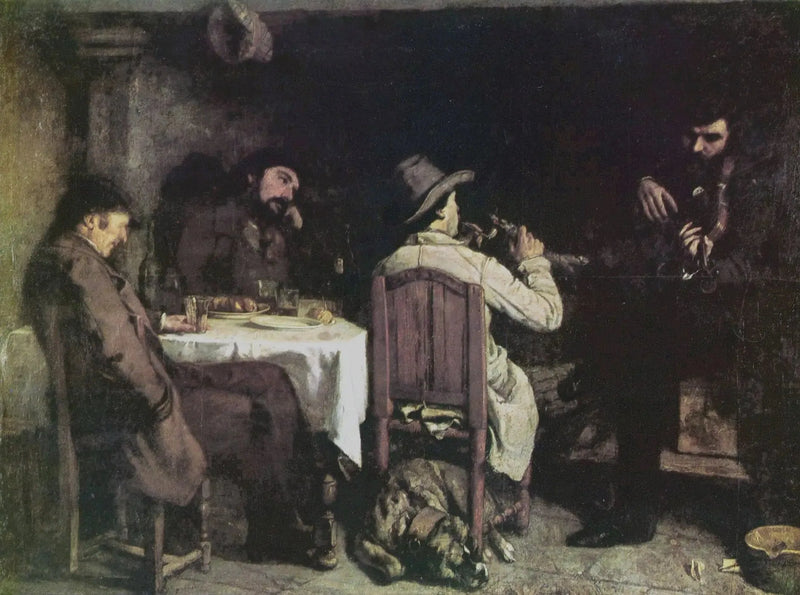 En ettermiddag i Ornans - Gustave Courbet