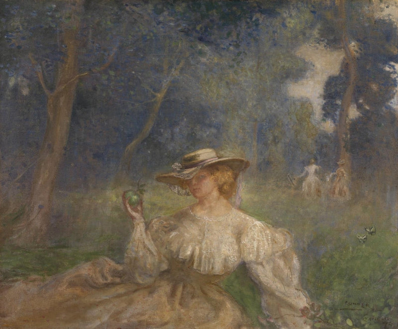 En sommer ettermiddag: Det grønne eplet - Charles Conder