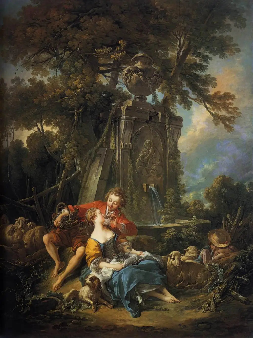 Un automne pastoral - François Boucher - Alpha Reproduction