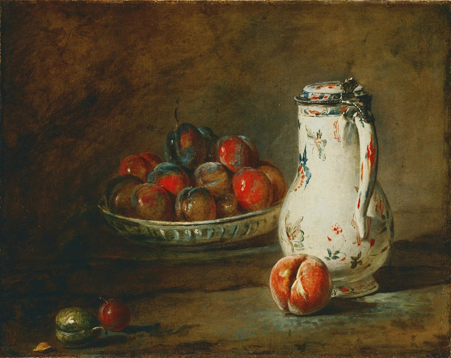 En bol med svisker - Jean Siméon Chardin