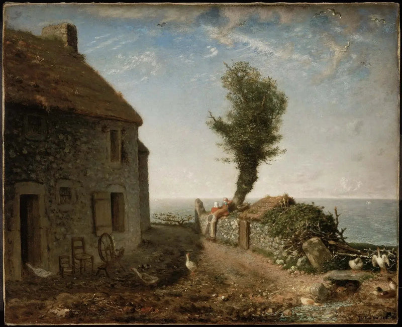 Et stykke av landsbyen Gréville - Jean-François Millet