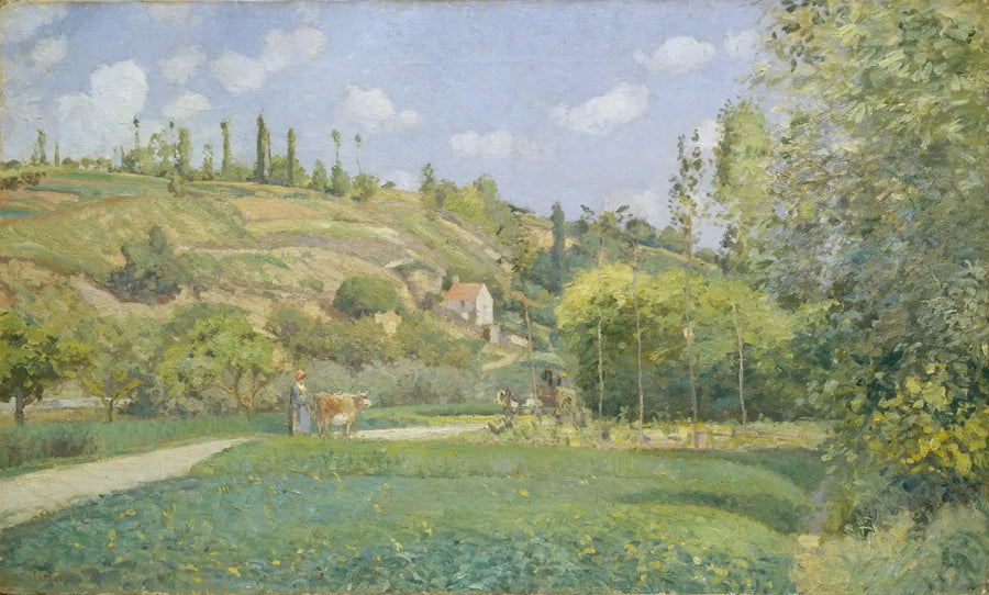 En gjeterhund i Valhermeil, Auvers-sur-Oise - Camille Pissarro