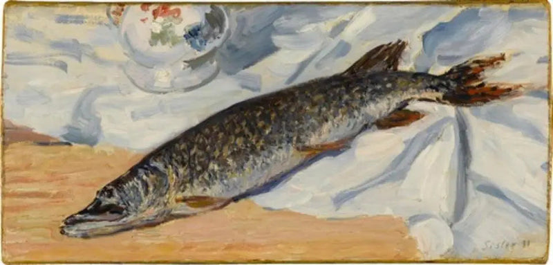 En gjedde fra Loing - Alfred Sisley