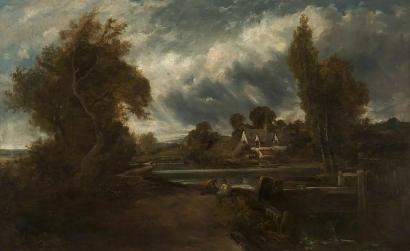 En lås på Stour - John Constable