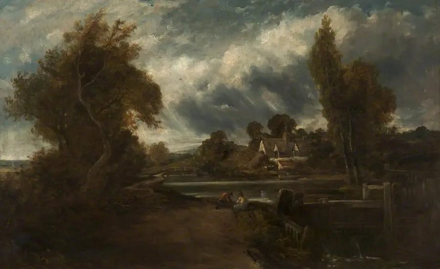En lås på Stour - John Constable