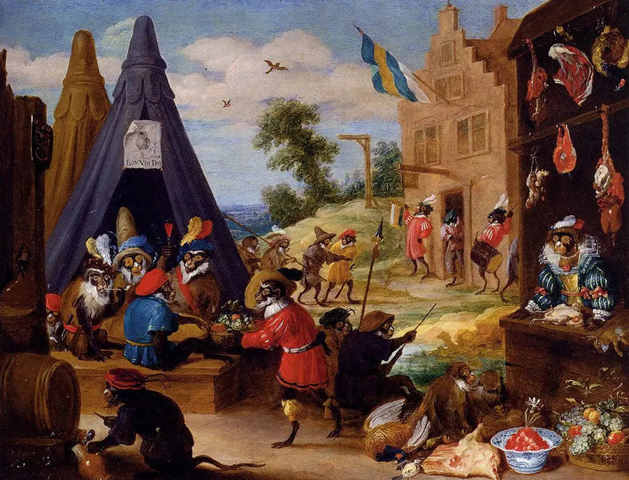 En apeleir - David Teniers den Yngre

Source:
Un campement de singes - David Teniers le Jeune