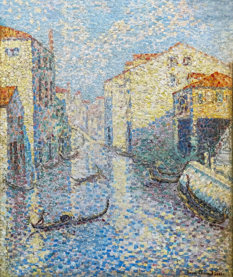 En kanal i Venezia - Henri-Edmond Cross