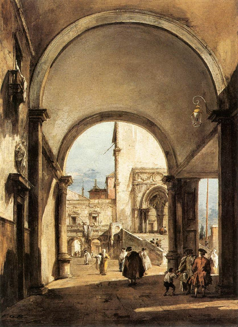 En arkitektonisk innfall - Francesco Guardi