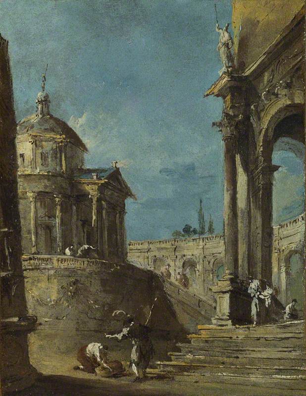 En arkitektonisk innfall - Francesco Guardi