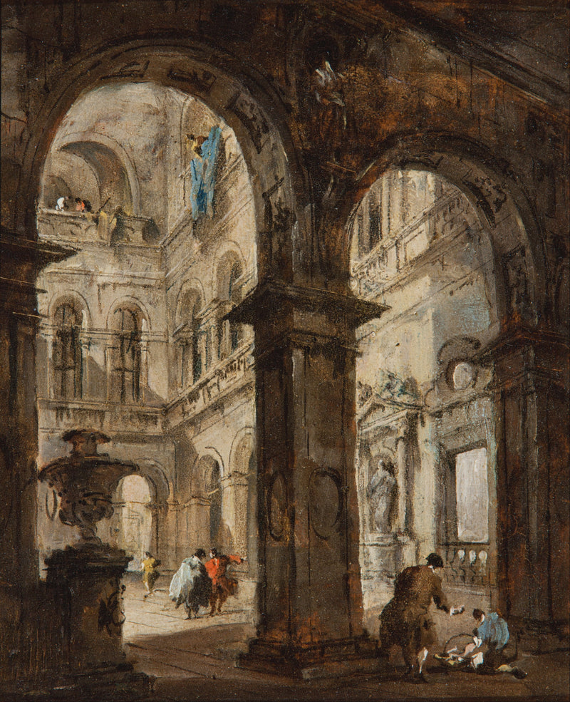 En arkitektonisk innskytelse - Francesco Guardi