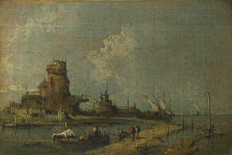 Un caprice de ruine - Francesco Guardi image 1 copie de tableau peinte à la main