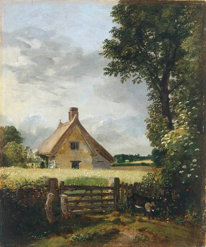 En hytte i en maisåker - John Constable