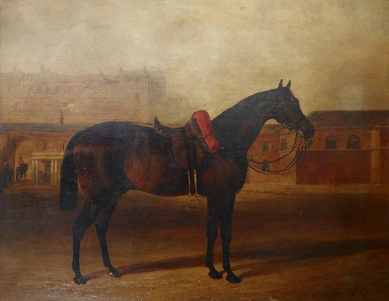 En lader på paradeplassen ved Albany-brakken i London - John Frederick Herring, Sr.

Source:
Un chargeur sur le terrain de parade de la caserne d'Albany, à Londres - John Frederick Herring, Sr.