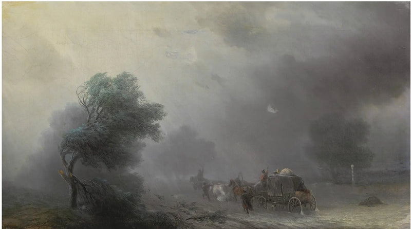 En vogn i stormen - Ivan Aïvazovski

Source:
Un chariot dans la tempête - Ivan Aïvazovski