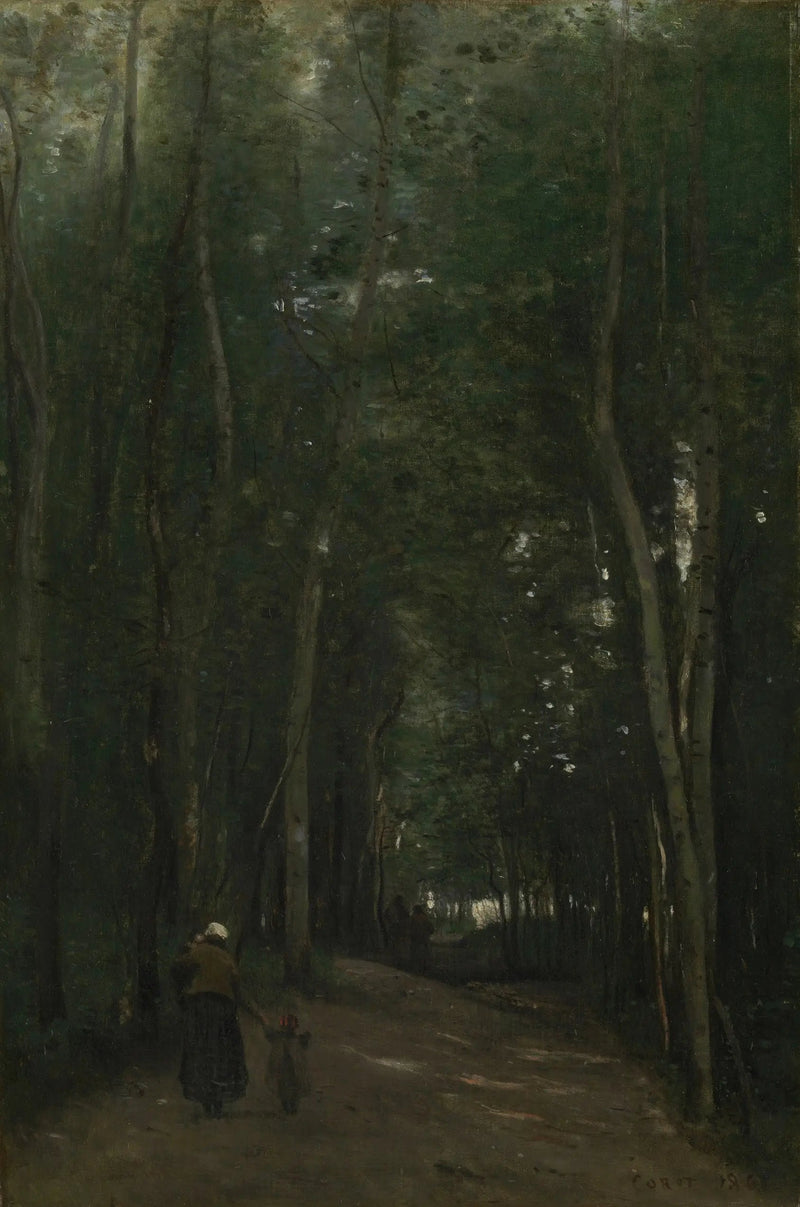 En vei i Saint-Cloud - Jean-Baptiste Camille Corot