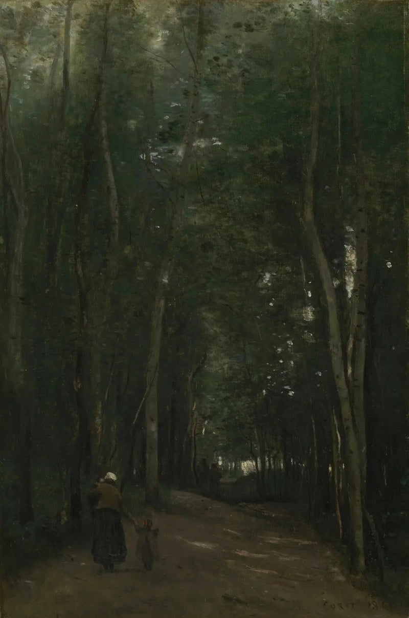 En vei i Saint-Cloud - Jean-Baptiste Camille Corot