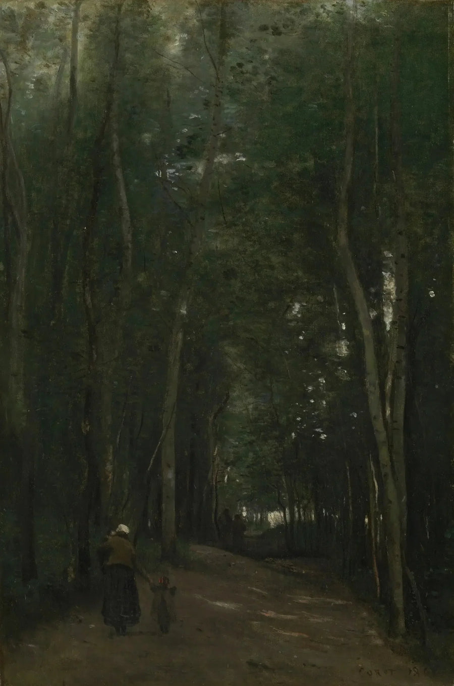 En vei i Saint-Cloud - Jean-Baptiste Camille Corot