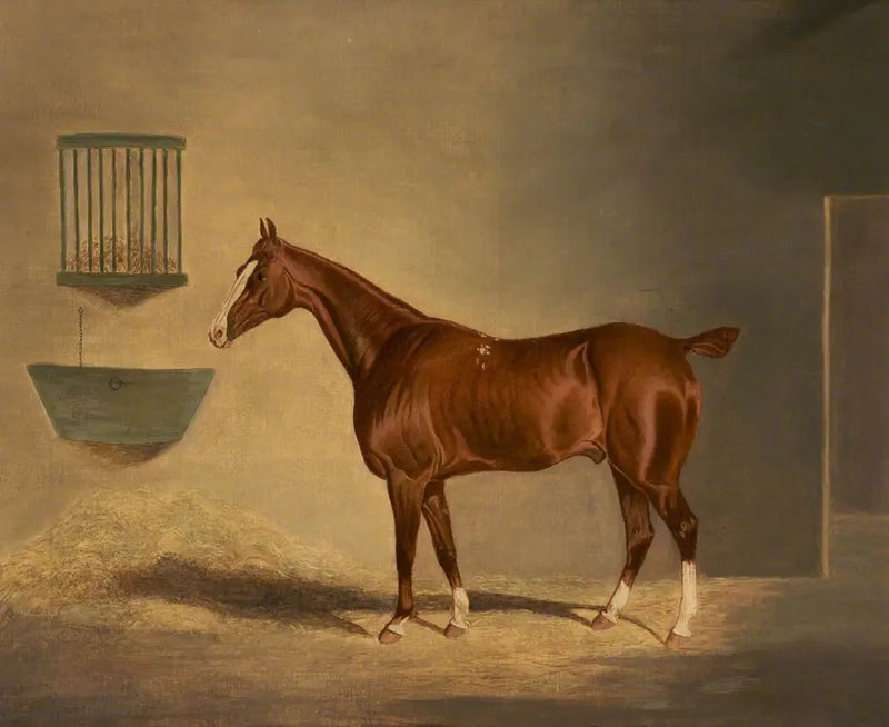 En rødbrun hest i en stald - John Frederick Herring, Sr.

Source:
Un cheval alezan dans une écurie - John Frederick Herring, Sr.