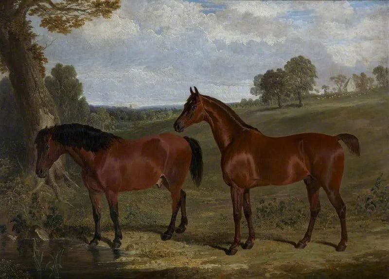 En brunt hest og en ponni i et landskap - John Frederick Herring, Sr.

Source:
Un cheval bai et un poney dans un paysage - John Frederick Herring, Sr.
