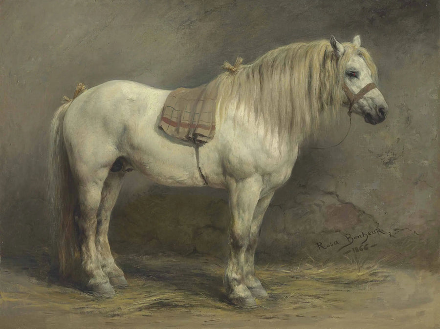 En hvit hest - Rosa Bonheur