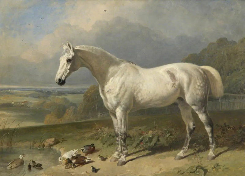 En grå hest og ender i et landskap - John Frederick Herring, Sr.

Source:
Un cheval gris et des canards dans un paysage - John Frederick Herring, Sr.