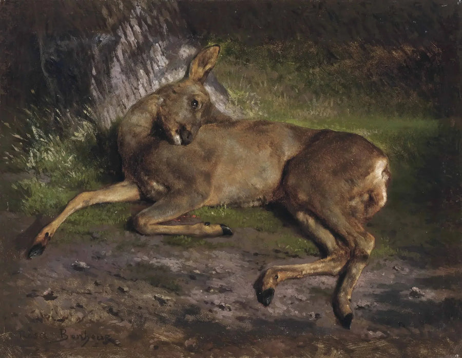 En hjort i skogen - Rosa Bonheur