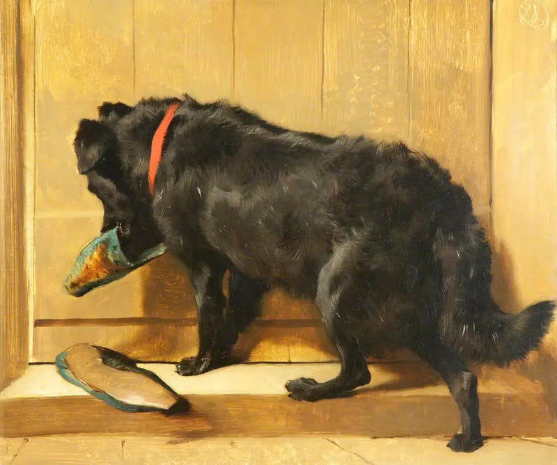 En hund med en tøfler - Edwin Henry Landseer

Source:
Un chien avec une pantoufle - Edwin Henry Landseer