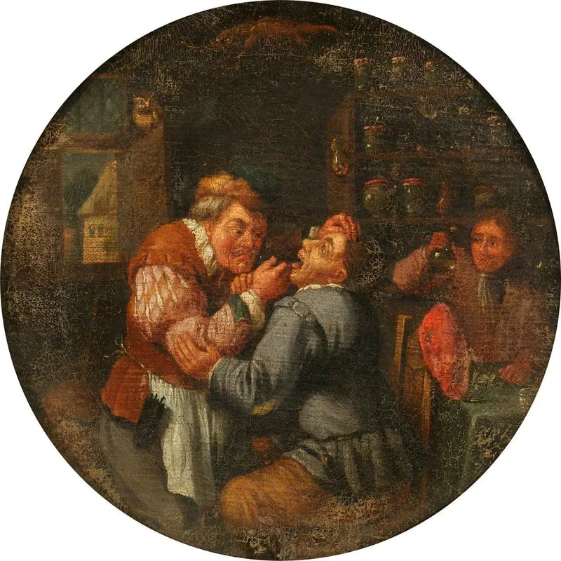 En kirurg som trekker ut en tann - David Teniers den Yngre

Source:
Un chirurgien extrayant une dent - David Teniers le Jeune