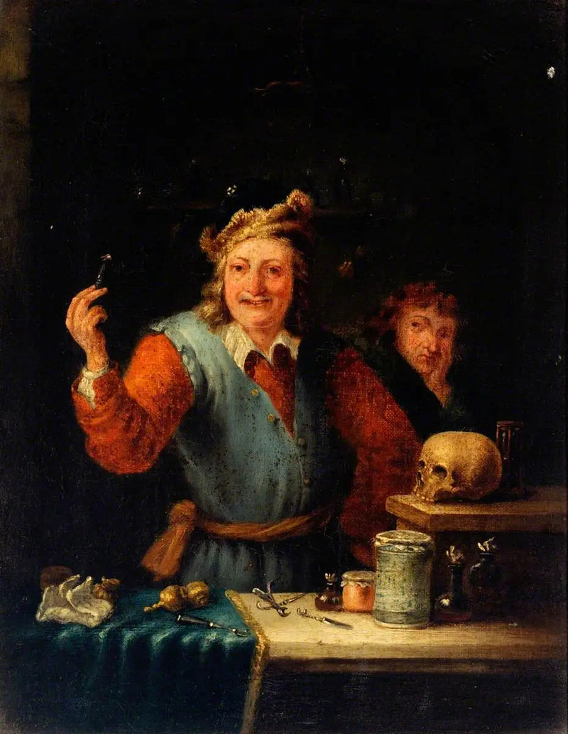 En kirurg viser en tann han har fjernet - David Teniers den Yngre

Source:
Un chirurgien montre une dent qu'il a extraite - David Teniers le Jeune