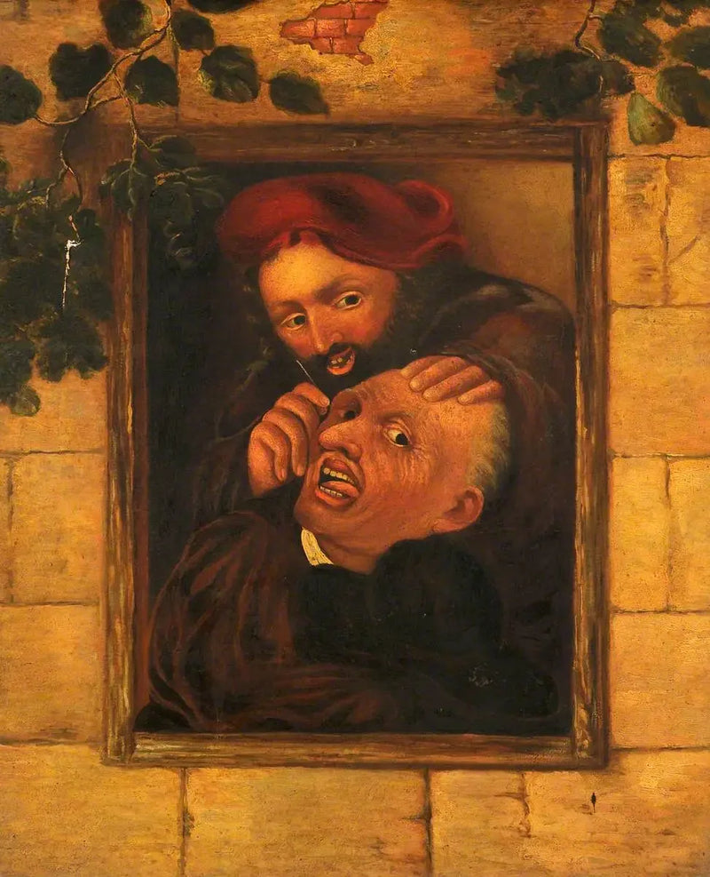 En kirurg som opererer hodet på en mann - David Teniers den Yngre

Source:
Un chirurgien opérant la tête d'un homme - David Teniers le Jeune
