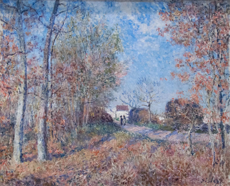 Et hjørne av tre ved Sablons - Alfred Sisley