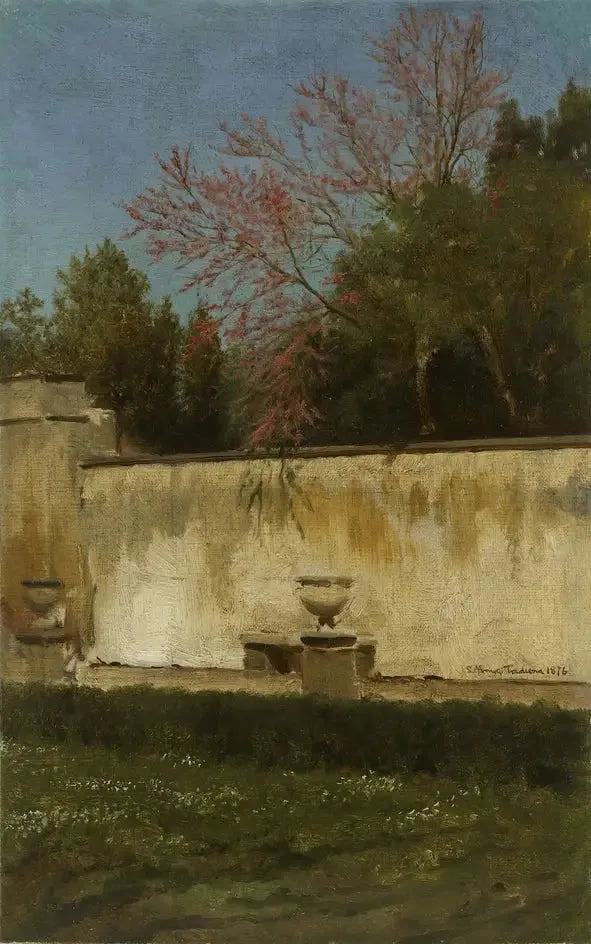Et hjørne av hagene til Villa Borghese - Lawrence Alma-Tadema