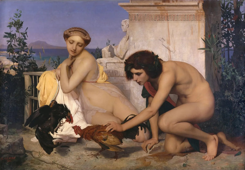 En kamp mellom haner - Jean-Léon Gérôme