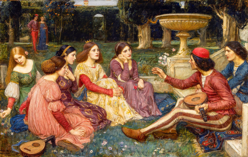 Et eventyr fra Dekameron - John William Waterhouse