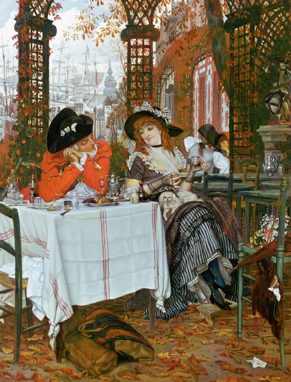 Un Déjeuner - James Tissot image 1 reproduction artisanale de tableau