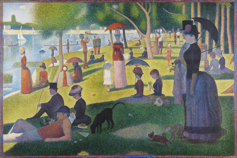 En søndag ettermiddag på øya Grande Jatte - Georges Seurat