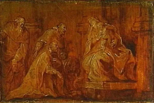 En giver med to skytshelgener som tilber Jomfruen med barnet - Antoine van Dyck

Source:
Un donateur avec deux saints patrons adorant la Vierge à l'Enfant - Antoine van Dyck