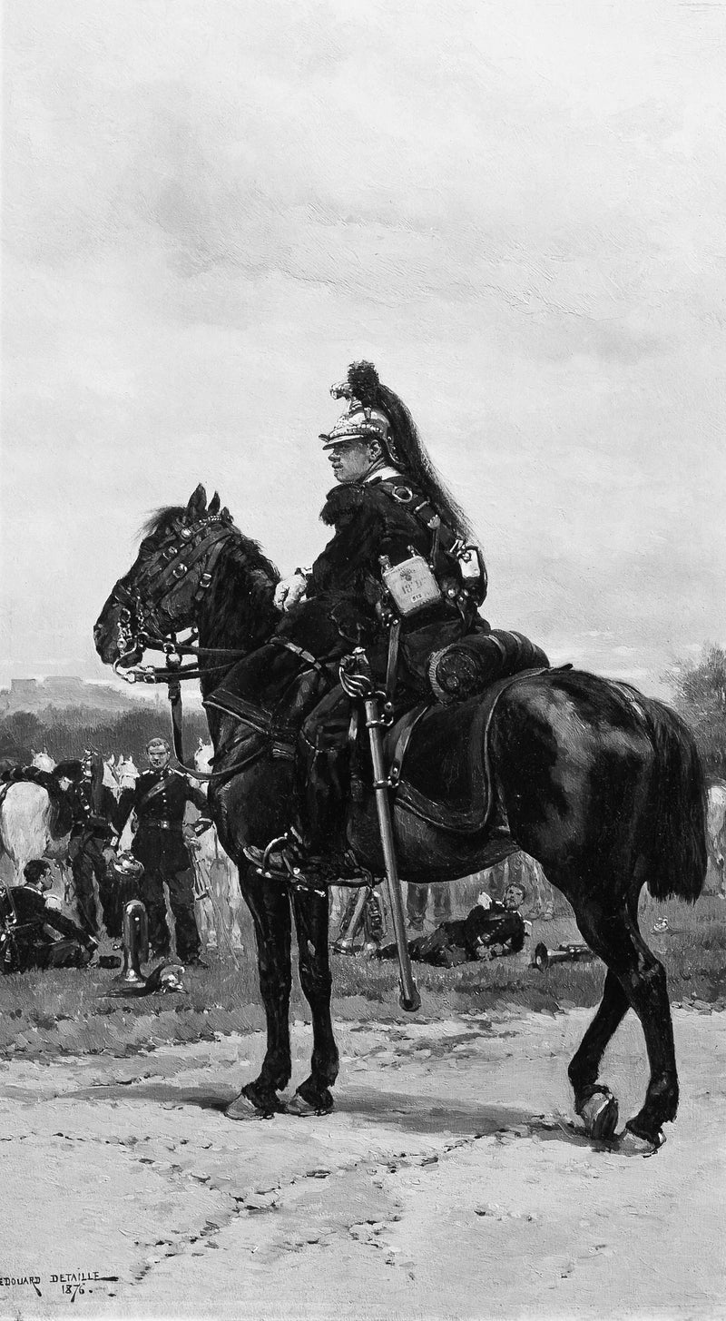 En drage til hest - Édouard Detaille