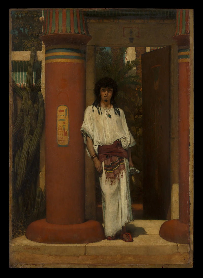 En egypter i en dør - Lawrence Alma-Tadema