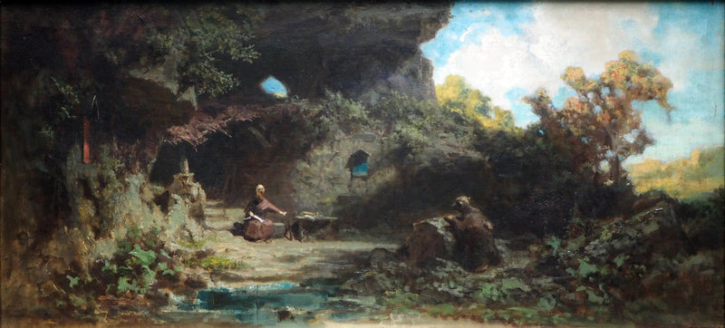 En eremitt i fjellene - Carl Spitzweg